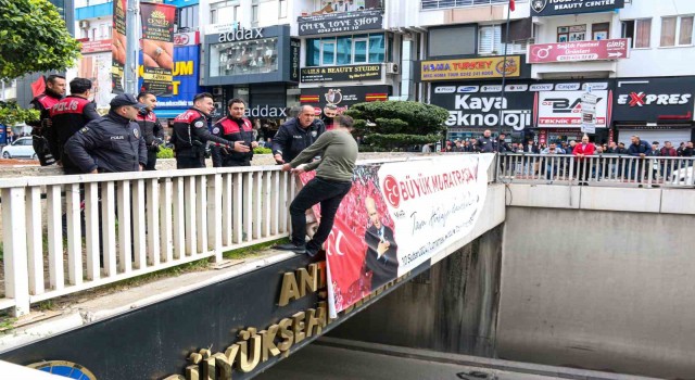 Polisten hayat kurtaran el