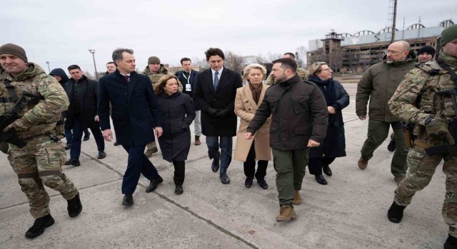 Rusya-Ukrayna Savaşının ikinci yıldönümünde Batılı liderler Ukrayna'da