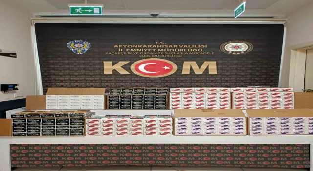 Sahte bandrollü boş makaron operasyonu