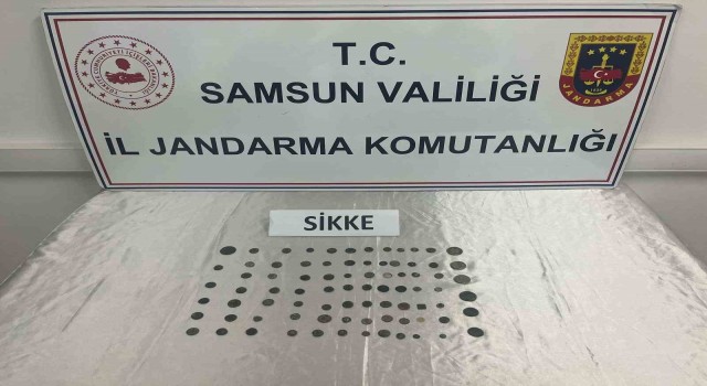 Samsunda 186 adet sikke ele geçirdi