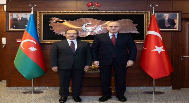TBMM Başkanı Kurtulmuş, Türkiyenin Bakü Büyükelçiliğini ziyaret etti