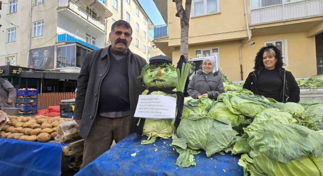 Tokatlılar lahana adamla kar hasreti giderdi