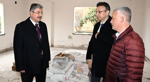 Vali Yılmaz Aşık Feymani Kültür Evi İnşaatını İnceledi