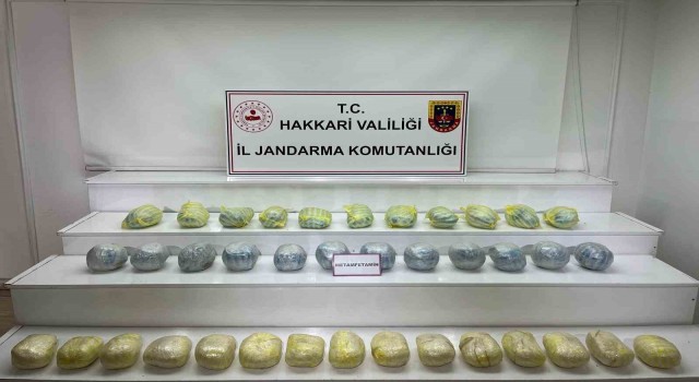 Yüksekovada 40 kilo 556 gram sentetik uyuşturucu ele geçirildi