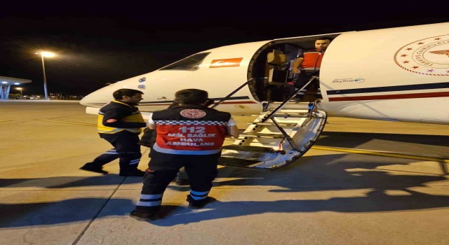 13 yaşındaki genç, uçak ambulans ile Ankaraya sevk edildi