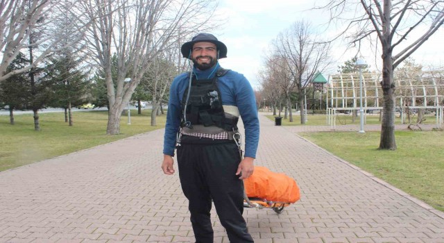 4 bin 500 kilometre yürüyen Mohamedin hedefi ‘Kabe