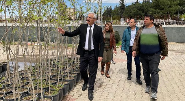 Adana Orman Bölge Müdürü Yılmaz Fidanlıkta İncelemelerde Bulundu