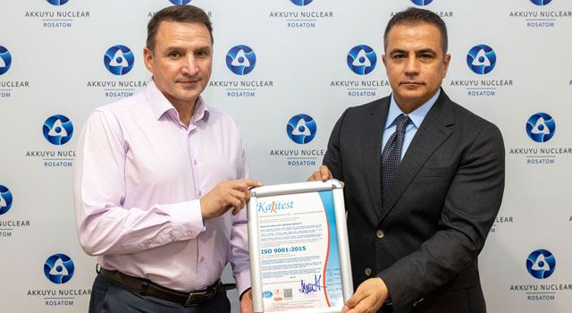 Akkuyu Nükleer Güç Santrali ISO Sertifikalarını Aldı