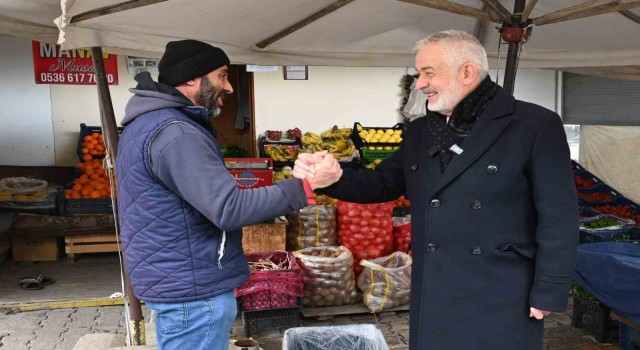 Başkan Başdeğirmen Köy Garajı esnafına projelerini anlattı