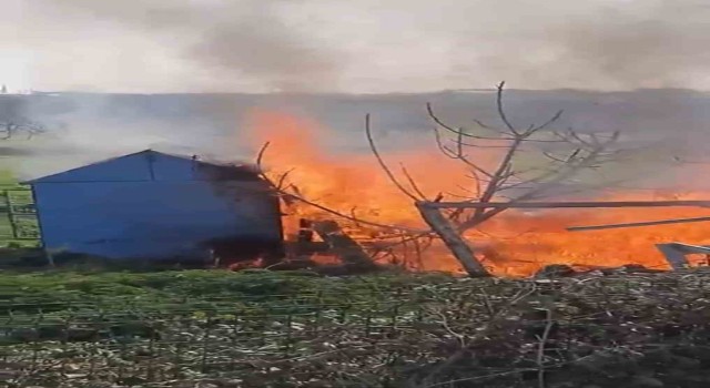 Bursada baraka alev alev yandı