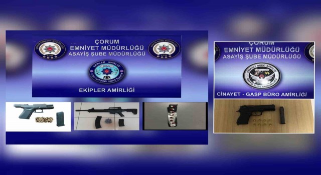 Çorum polisinin suçlularla mücadelesi sürüyor