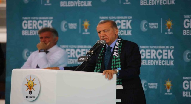 Cumhurbaşkanı Erdoğan finali Kocaelide yaptı
