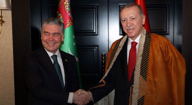Cumhurbaşkanı Erdoğan, Türkmenistan Lideri İle Görüştü