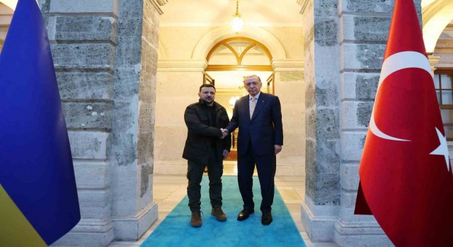 Cumhurbaşkanı Erdoğan, Ukrayna Cumhurbaşkanı Zelenskiyi kabul etti
