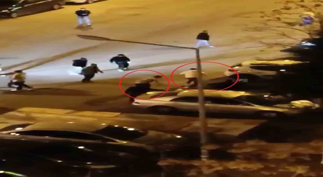 Diyarbakırda iki grup arasındaki kavga kamerada