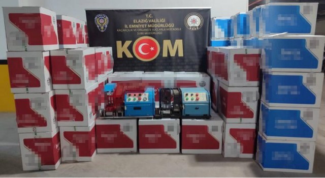 Elazığda bir milyon 100 bin dal makaron ele geçirildi