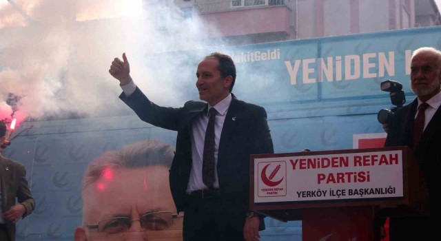 Erbakan: “Partimiz Türkiyenin en hızlı büyüyen ve 31 Mart seçimlerinde sandıkları patlatacak siyasi partisidir”