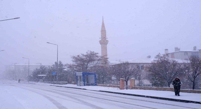 Erzurumda kış geri döndü, 196 köy yolu kapalı