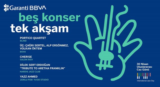 Garanti BBVA, Uluslararası Caz Gününü tek akşamda 5 konserle kutlayacak