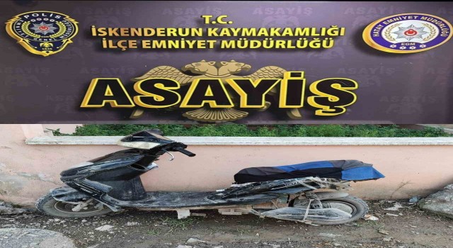 İskenderunda elektrikli motosiklet çalan hırsız yakalandı