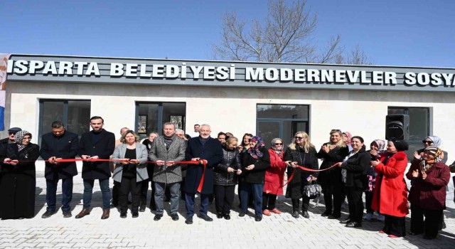 Isparta Belediyesi Modernevler Mahallesi Sosyal Tesisleri açıldı