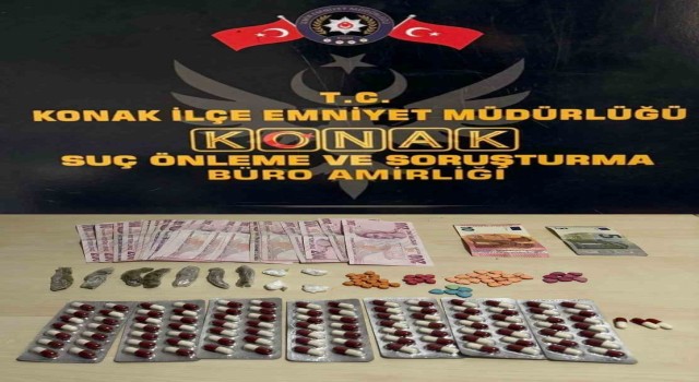 İzmirde iki ayrı adrese uyuşturucu operasyonu