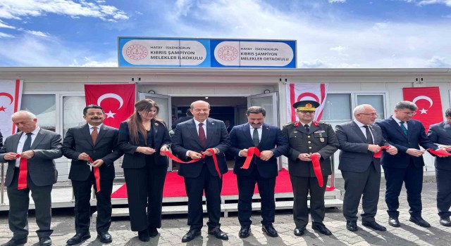 KKTC Cumhurbaşkanı Tatar, İskenderunda Kıbrıs Şampiyon Melekler İlkokul ve Ortaokulunun açılışını yaptı