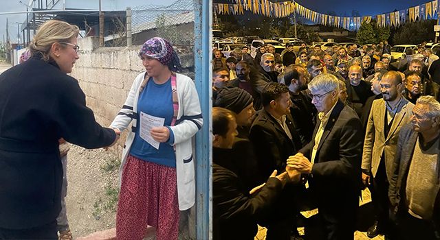 Milletvekilleri Toprakkale'de partilerinin adaylarına destek verdi