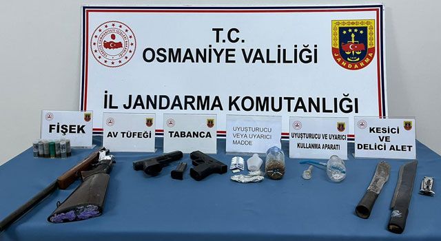 Osmaniye'de Uyuşturucu ve Silah Operasyonu