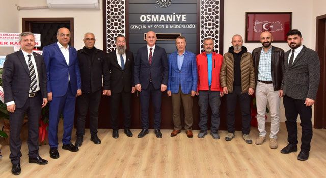 Osmaniyeli Dağcılardan Yeni İl Müdürüne Ziyaret