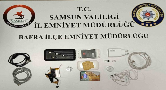 Samsunda polis ehliyet sınavı için kiralanan kopya düzeneği ele geçirdi