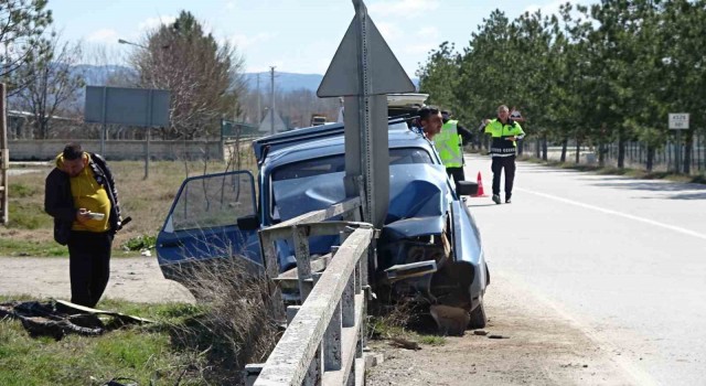 Tavşanlıda trafik kazası: 1 yaralı