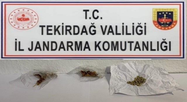 Tekirdağda jandarma 10 kişiyi uyuşturucudan yakaladı