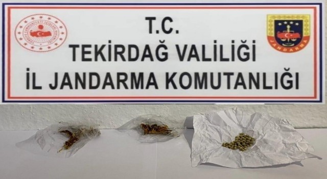 Tekirdağda jandarma 10 kişiyi uyuşturucudan yakaladı