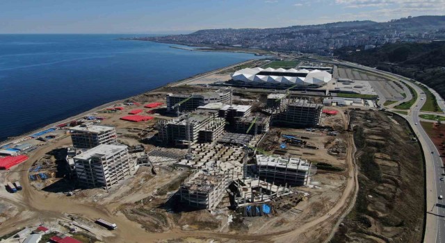 Trabzon Şehir Hastanesinin kaba inşaatı tamamlandı