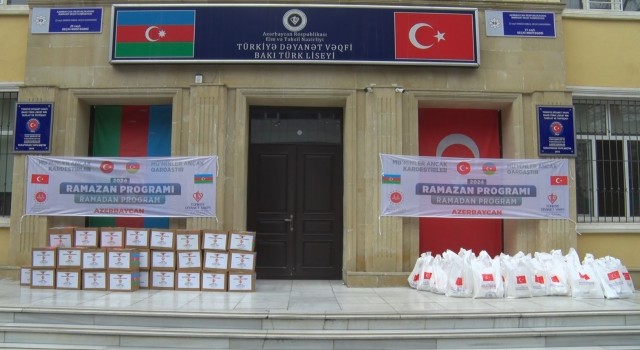 Türkiye Diyanet Vakfından Azerbaycanda ihtiyaç sahiplerine bin koli gıda yardımı