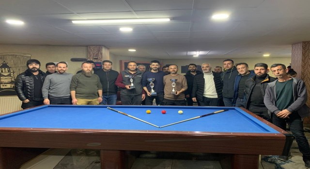 Yüksekovada bilardo turnuvası düzenlendi