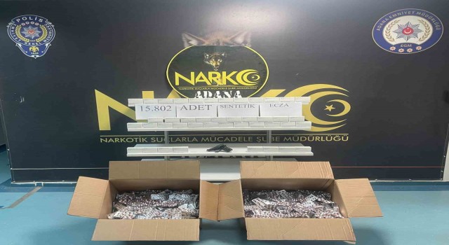 15 bin 802 uyuşturucu hap ele geçirildi: 3 kişi tutuklandı