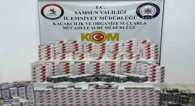 77 bin 600 adet sahte bandrollü boş makaron ele geçirildi