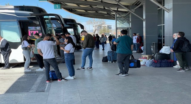 Aksaray Otogarında bayram yoğunluğu