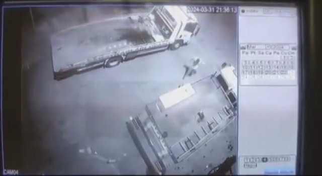 Akü hırsızları 42 saatlik kamera görüntüsünün incelenmesiyle yakalandı