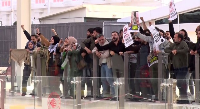 Almanya Cumhurbaşkanı Frank-Walter Steinmeiere, İstanbulda İsrail protestosu