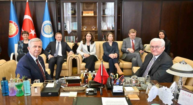 Almanya Cumhurbaşkanı Steinmeier, ABB Başkanı Mansur Yavaşla görüştü