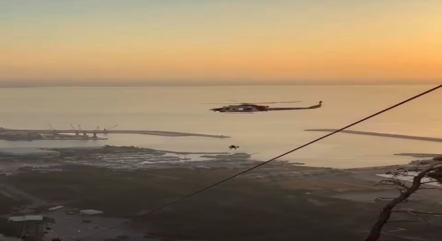 Antalyada teleferik kazasında mahsur kalanlar helikopterle kurtarıldı