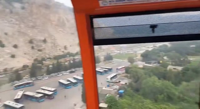 Antalyada teleferikte mahsur kalan vatandaşlar o anları sosyal medyada paylaştı