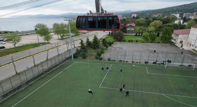 Antalyadaki teleferik kazasının ardından Trabzonda teleferik tatbikatı yapıldı