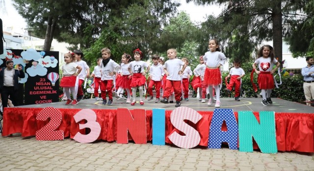 Aydındaki çocuk gelişim merkezlerinde eğitim gören öğrenciler 23 Nisanı coşkuyla kutladı