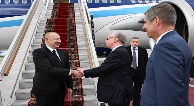 Azerbaycan Cumhurbaşkanı İlham Aliyev Moskova'da