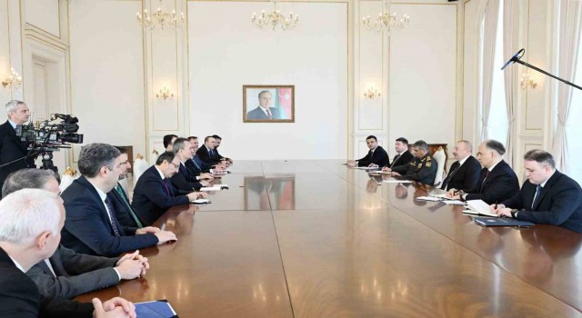 Azerbaycan Cumhurbaşkanı Aliyev, Savunma Sanayii Başkanı Görgünü kabul etti