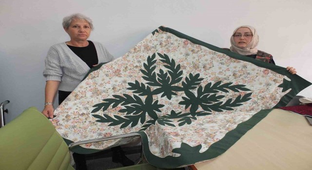 Balıkesirde kırkyama kursunda üretilenler ev ekonomisine katkı oluyor